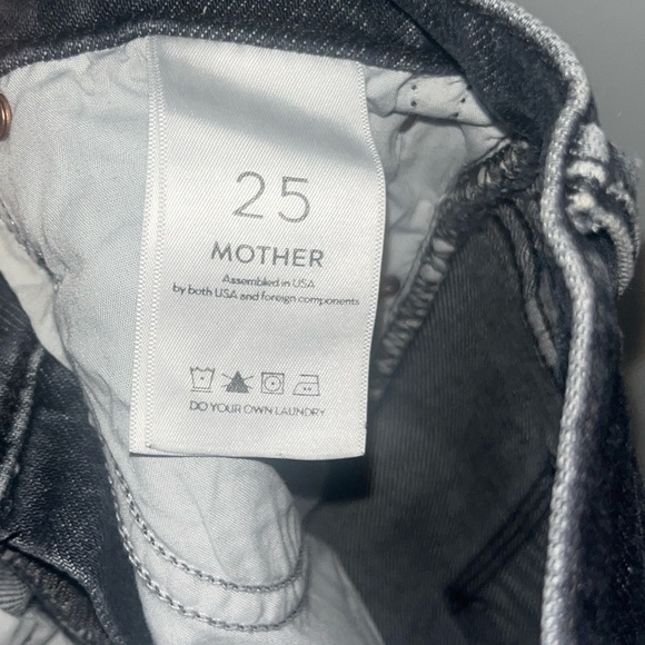 MOTHER SUPERIOR The Insider Crop Step Chew Crop Jeans in Pedal to Metal Size 25 - Picture 13 of 16